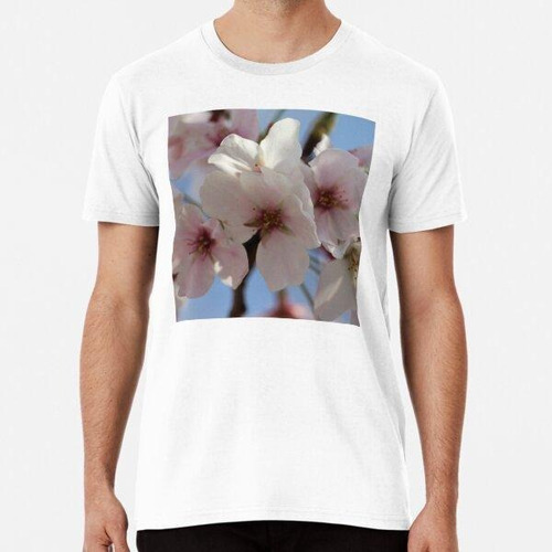 Remera Hermosas Flores De Cerezo De Primavera De Cerca Algod