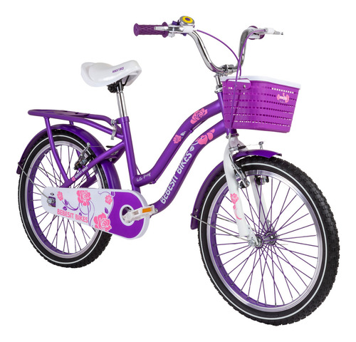 Bicicleta Queen Aro 20 Morada Color Morado