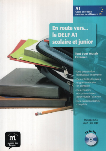 En Route Vers.. Le Delf Scolaire Et Junior A1 - Livre + Audio Cd, De Liria, Philippe. Editorial Difusion, Tapa Blanda En Francés, 2009