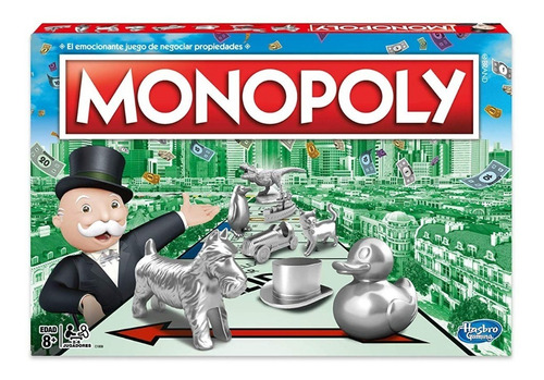 Monopoly Clasico Hasbro C1009 Original  Metal Educando Full