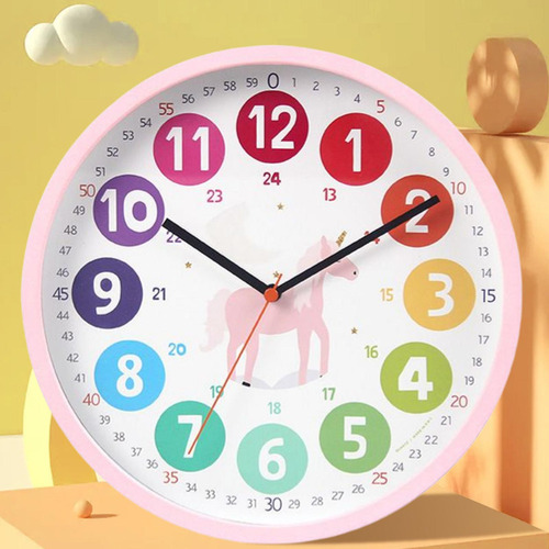 Hu Reloj Pared Colorido, Reloj Caballo