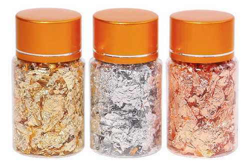 Nuevo Hojuelas De Lámina Dorada For Uñas, Manualidades,