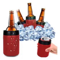 Comprar Cubre Lata Térmico Slim Company Funda Para Latas De 350 Ml Porta Latas Refresco Y Cerveza Frías Color Rojo