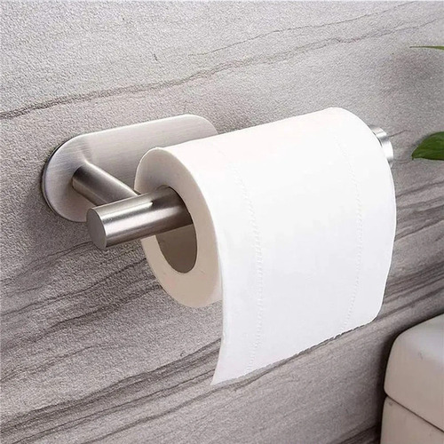 L, Suporte Para Papel Higiênico Autoadesivo Aço Inoxidável
