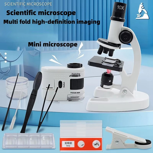 Microscopio De Simulación Toy 1200 X Science Education Child