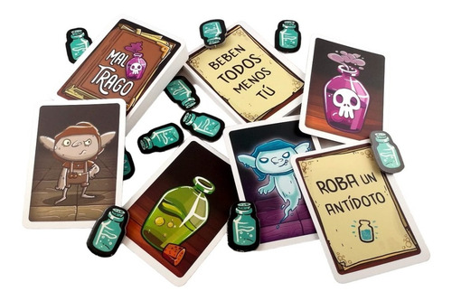 Juego De Mesa Cartas Mal Trago Pociones De La Bruja Top Toys