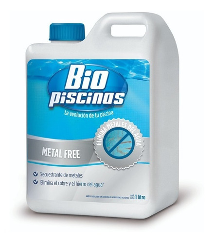 Biopiscinas Metal Free 1 L Secuestrante De Metales Pilar
