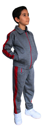 Pants Uniforme Escolar Punto Roma Con Franja Talla 4 A 16 Oxford Franja Roja 8