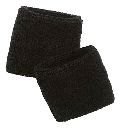 Diadema De Muñeca Ergodyne Terry Cloth Negra (par)