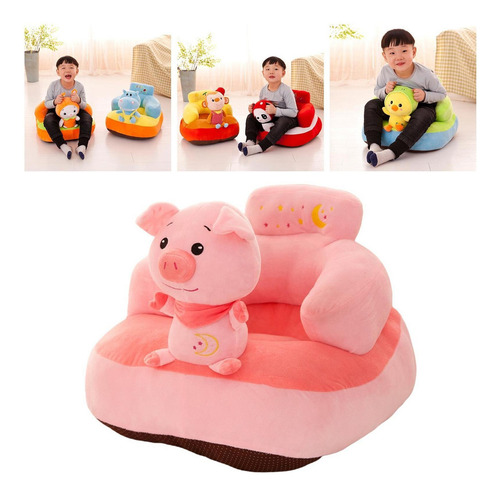 W Asiento Para Niños Funda De Asiento De Sofá Suave Cerdo