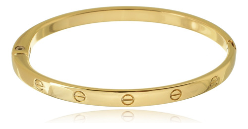 Bracelete Love Luxo Banhado A Ouro 18k Semijoia