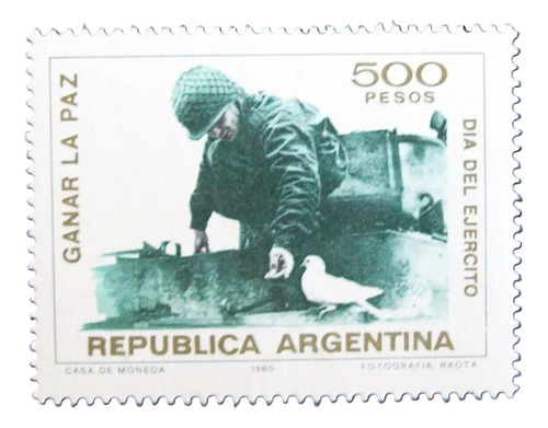 1980 Dia Ejercito Argentino- Argentina (sello) Gj 1932 Mint