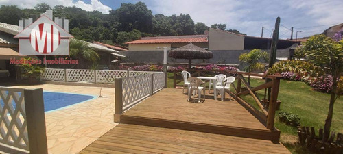 Linda Chácara Com 2 Dormitórios, Piscina, Área Gourmet, À Venda, 500 M² Por R$ 650.000 - Zona Rural - Pinhalzinho/sp - Ch0877