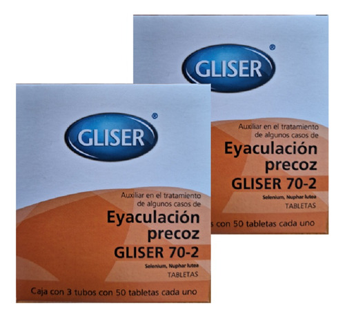 Gliser 70-2 Tratamiento Eyaculación Precoz ( 2pzas)