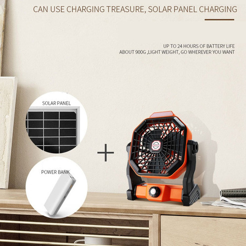 Mini Ventilador Portátil De Escritorio Solar Usb Recargable