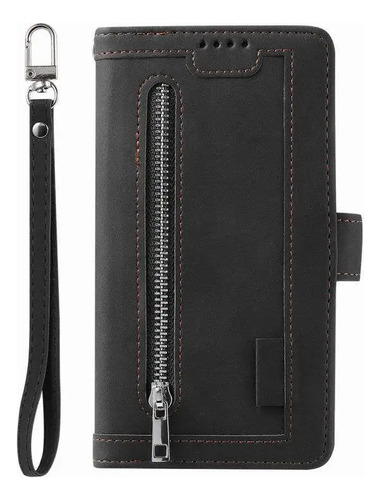 Funda De Teléfono De Piel Multifunción Con Cierre De Tarjetas Para Samsung Galaxy S24 23 S22 S21 Ultra Plus A14 Funda Nine Card S23ult