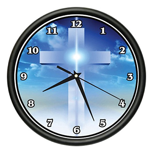 Reloj De Pared Cruz Jesús Cristiano Religioso Espiritual Reg