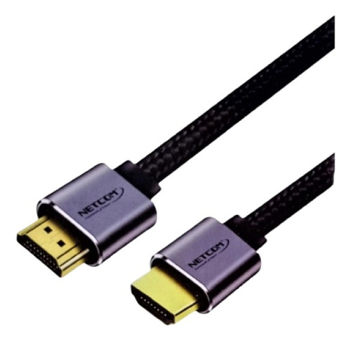 Cable Hdmi 2.0 De 10 Mts Slim Enmallado Ultra Hd 4k Netcom