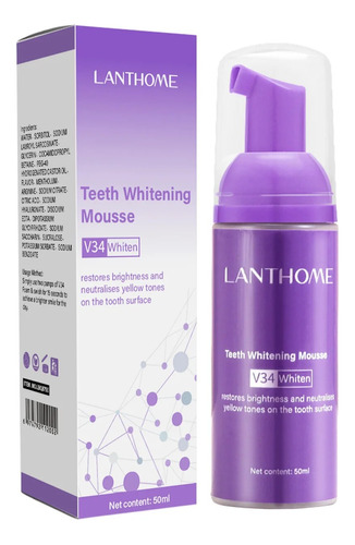 Mousse Blanqueador Dental V34 Para Eliminar Manchas De Alien