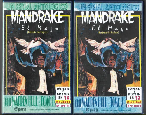 Mandrake El Mago 2 Vhs De Epoca Intriga Cine Negro Max_wal (Usado)