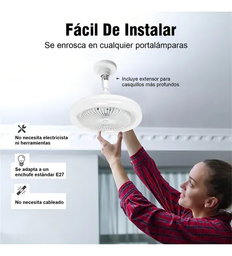1 Ventilador De Teto Interno De 10 Com Rc E Luz Led | MercadoLibre