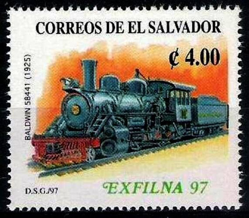 Tren - Exposición Filatélica - El Salvador 1997 - Mint