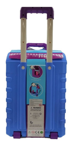 Imagen 10 de 10 de Maleta Peinadora 3 En 1 Portatil + 39 Accesorios Para Niña