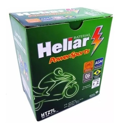 Heliar Htz7l 6ah Cbx250 Twister/ Cb 300/ Lander 250