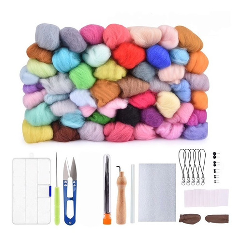 Kit De Felting 50 Colores