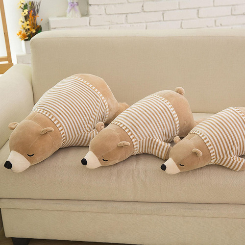 Cojín De Almohada De Muñeco De Peluche De Oso Marrón 50cm