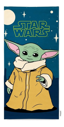 Toallón Infantil Algodón Piñata Star Wars Baby Yoda