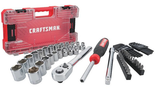 Caja De Herramientas Craftsman, 63 Pzs 3/8 Sts Y Mm