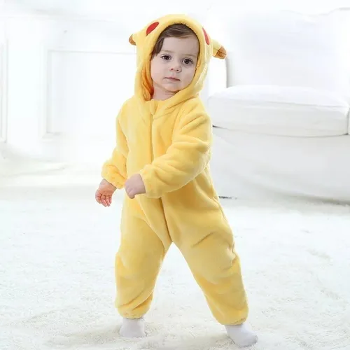 Mameluco Disfraz Beb Pikachu Pokemon Algod n Ni o Ni a
