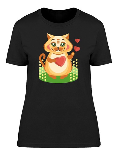 Lindos Gatitos Con Corazones De Amor Camiseta De Mujer