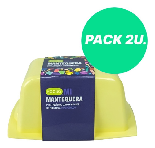 Mantequera Plastico Tapa Colores Pastel Bazar Moderno Deco