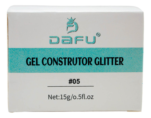 Gel Construtor Secagem Uv/led Para Unhas Em Gel 15g Dafu Cor 05 Glitter