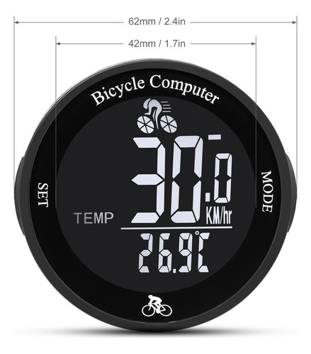 Hh Medidor De Velocidad De Bicicleta, Velocímetro De