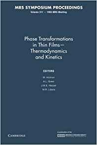 Phase Transformations In Thin Films  Thermodynamics And Kine