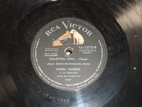 Pasta Angel Vargas Y Su Orquesta Rca Victor 1272 C44