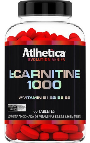 L-carnetina 1000 Mg Atlhetica Nutrition 60 Tabletes