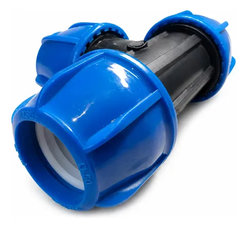 Tee De Compressão Pp P/pead Redução 63 X 20 X 63 Mm Pp | Frete grátis