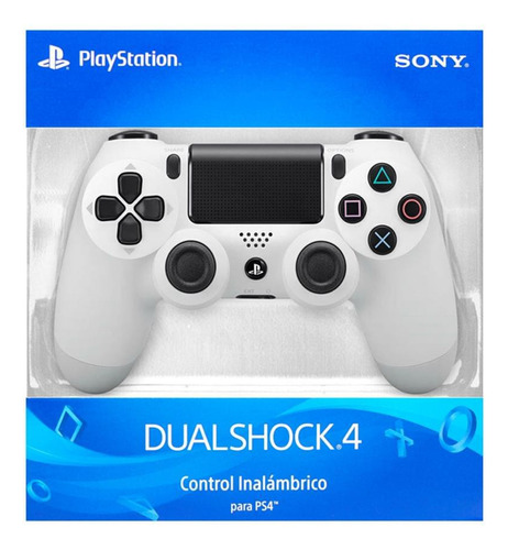 Joystick Compatible Con Playstation 4 Camuflado Blanco Metalizado
