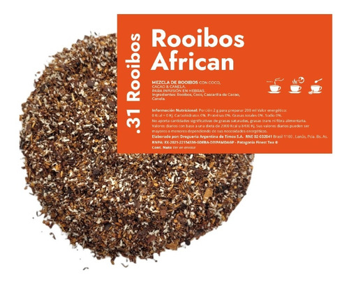 Te En Hebras Hora De Blendear X 250g - .31 Rooibos African