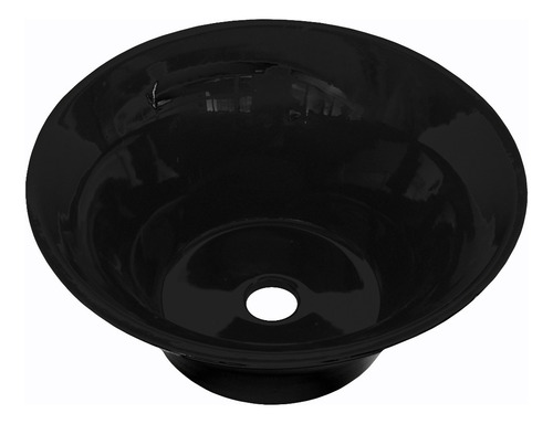 Bacha De Baño Apoyo Puelo Daccord Color Negro Brillante