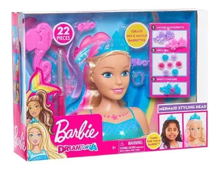 Barbie Dreamtopia Cabeza Sirena Peinados Y Accesorios Magico