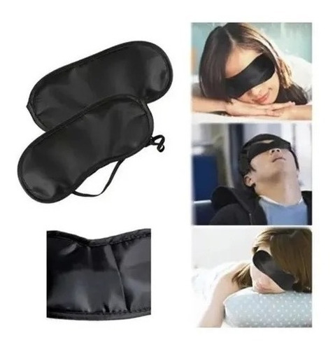  Antifaz Nuevo Para Dormir Y Viajar  Negro 