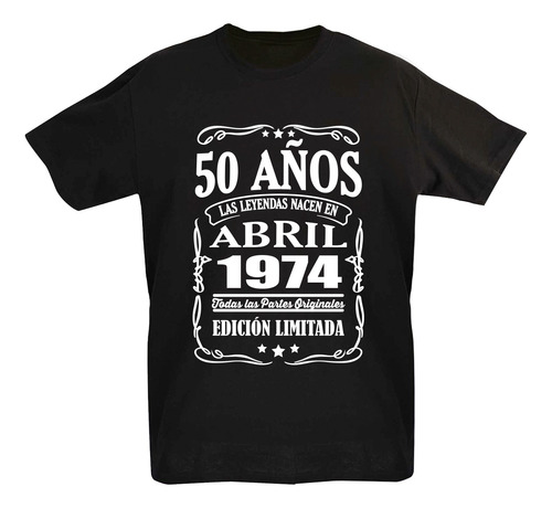 Playera Las Leyendas 50 Años Abril Siendo Increíble