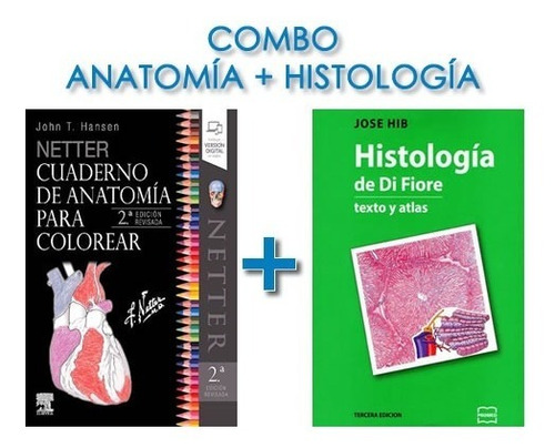 Imagen 1 de 1 de Combo Netter Cuaderno Anatomia + Di Fiore Histo Promo...!!!