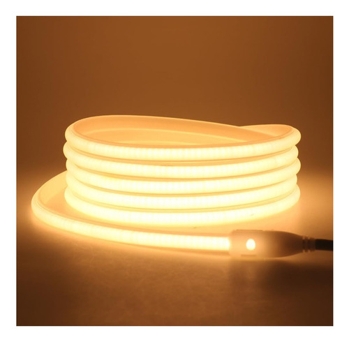 Manguera Neon Tira Led Cob Flex X 50 Mts Blanco Calido 220v Blanco Cálido