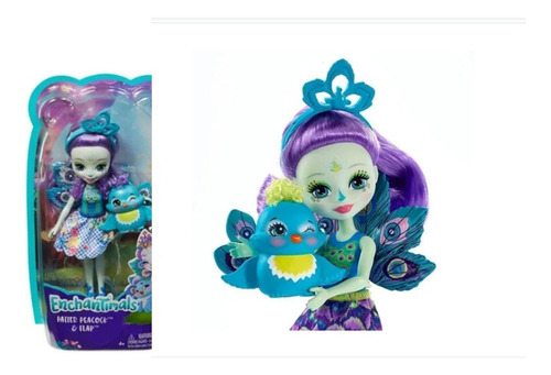 Muñeca Enchantimals Patter Peacock & Flap Nueva (Usado)